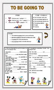 English Worksheet: To be going to