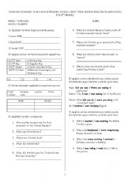 English Worksheet: test past simple