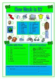 English Worksheet: How Much Is It?  Part 1