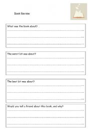 English Worksheet: Book Review 