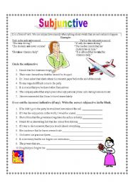 English Worksheet: Subjunctive