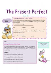 English Worksheet: The Present Perfect (2/2) Grammar Guide