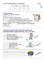 English worksheet: exam