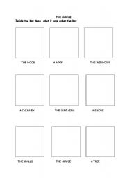English worksheet:  Home- drawing the picture;