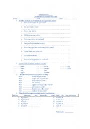English Worksheet: Countable and Uncountable nouns 
