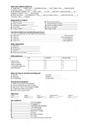 English worksheet: Exam for beginners