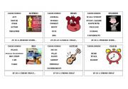 English Worksheet: Taboo