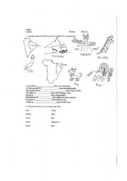 English worksheet: Comparatives and superlatives