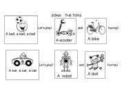 English Worksheet: The toys song