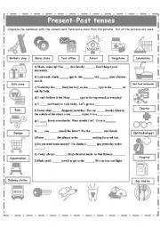 PRESENT/PAST TENSES-PLACES