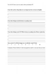 Teacher Evaluation Form