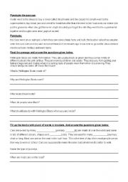 English Worksheet: Punctuation passage