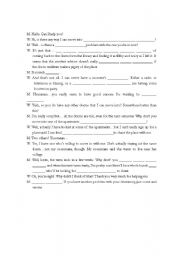 English worksheet: Dictation