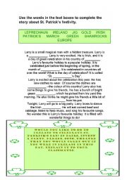 English Worksheet: Saint Patrick comprenhension