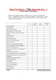 English Worksheet: 