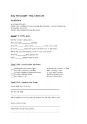 English worksheet: Amy McDonald - This is the life