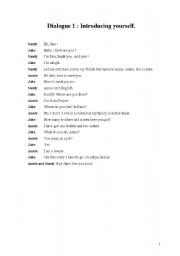 English Worksheet: Introduce yourself