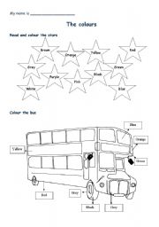 Colour the bus