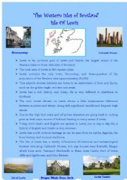 English Worksheet: The Western Isles of Scotland --Isle of Lewis--