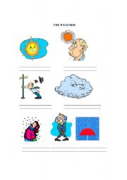 English Worksheet: Basic Weather Conditions