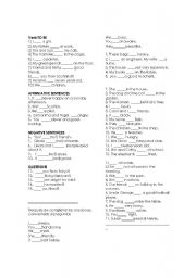 English worksheet: verb to be