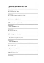 English Worksheet: Passive voice
