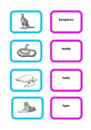 English worksheet: Animal cards (set 4/4)