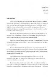 English Worksheet: Poficiency Exams
