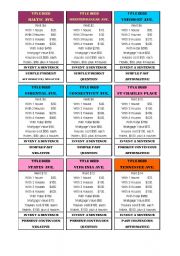 English Worksheet: Monopoly Part 1 of 4 Property cards-front