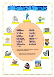 English Worksheet: Professions and personality traits