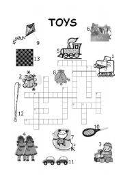 English Worksheet: PRETTY TOY-CROSSWORD