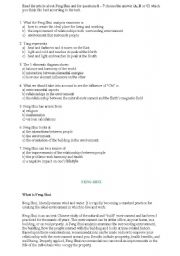 English Worksheet: Reading