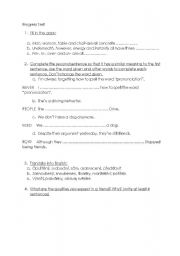 English worksheet: Test for FCE students