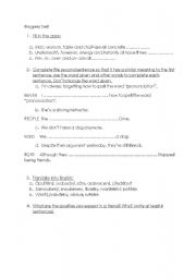 English Worksheet: Test for FCE students