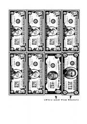 English Worksheet: Printable Play Money