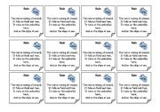 English Worksheet: Rain poem