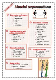 Useful Expressions for oral situations