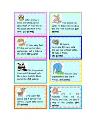 English Worksheet: REVIEW GAME I