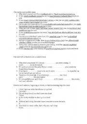 English Worksheet: test on conditionals
