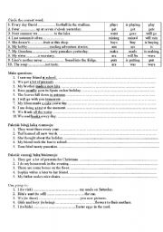 English Worksheet: Revision of tenses