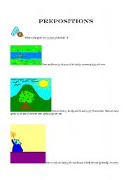 English Worksheet: Prepositions 