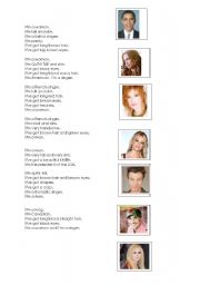 English Worksheet: who is who?