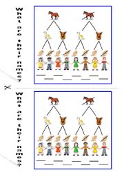 English Worksheet: A LOGIC PUZZLE  to practice has got / hasnt got - listening comprehension 