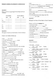 English Worksheet: Present Simple vs. Present Continuous