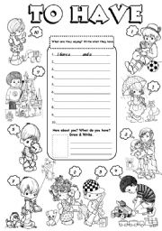 English Worksheet: To Have (1)