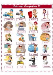 English Worksheet: JOBS AND OCCUPATIONS 2