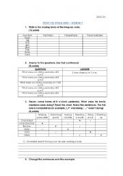 English worksheet: FORM 7 worksheet