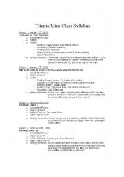 English Worksheet: Titanic Lesson Plans