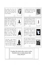 English Worksheet: Mistery in Halloween