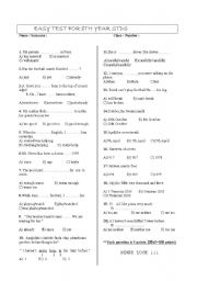 English Worksheet: easy sbs for 8th year stds